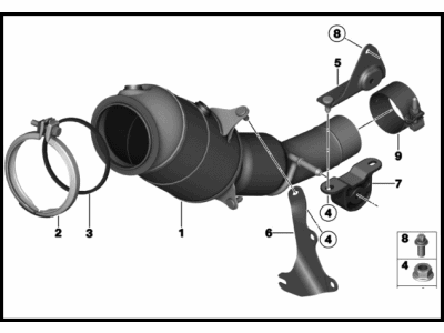 BMW Z4 Catalytic Converter - 18327645667