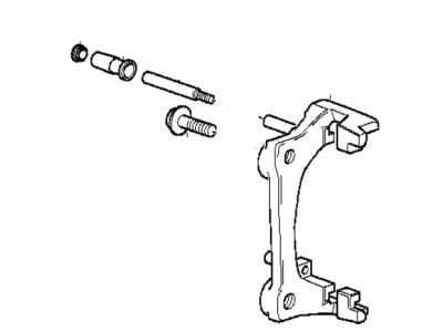 1995 BMW 325i Brake Caliper Bracket - 34211160332