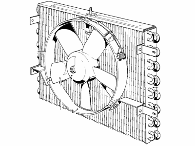 1985 BMW 635CSi A/C Condenser - 64531371727