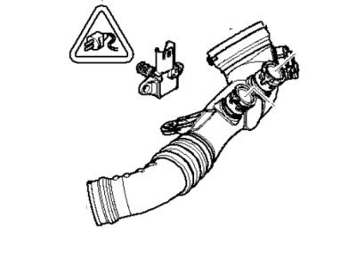 2011 BMW 1 Series M Air Intake Coupling - 13717590305