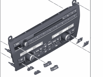 BMW 61319386652 Repair Kit, Radio And A/C Control Panel