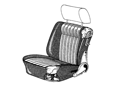 BMW 320i Seat Cushion Pad - 52101882695
