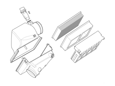 2002 BMW Z3 M Air Filter Box - 13717831307