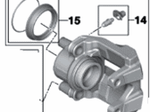 BMW 328i Brake Caliper - 34116778145 Brake Caliper Left