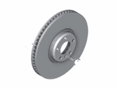 BMW Z4 Brake Disc - 34116864058 Brake Disc, Ventilated