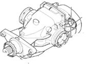 BMW 335i Differential - 33107572054 Rear Axle Drive Differential