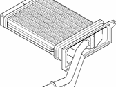 BMW Z3 Heater Core - 64518398746 Heater Radiator