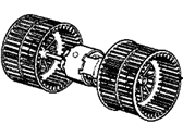 BMW M3 Blower Motor - 64111373766 Blower Unit