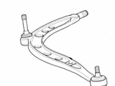 BMW Z3 Control Arm - 31126758514 Right Wishbone