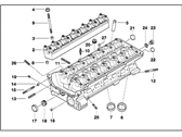 BMW Z4 Cylinder Head - 11127514543 Bearing Ledges Cylinder Head