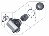 BMW 335i Oil Filter Housing - 11428642289 Oil Filter Unit, Aluminium