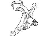 BMW Z4 Steering Knuckle - 31211096429 Left King Pin