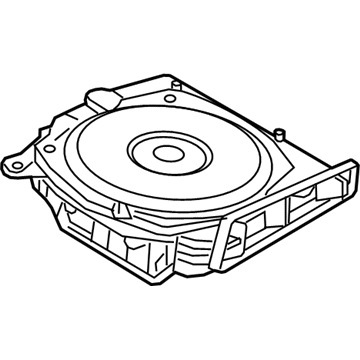 BMW 65136800954 Central Bass, Right