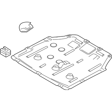 BMW 51757343141 Underbonnet Screen