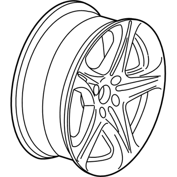 BMW 36116794692 Disc Wheel, Light Alloy, Bright-Turned