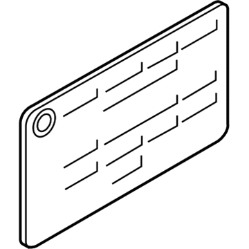 BMW 71217160340 "Load-through system locking" sign