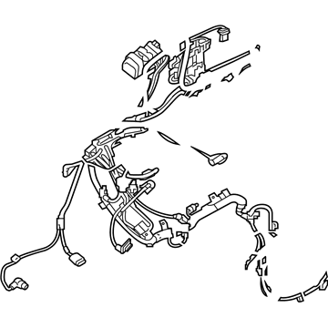 BMW 12518660157 Wiring Harness, Engine Senso