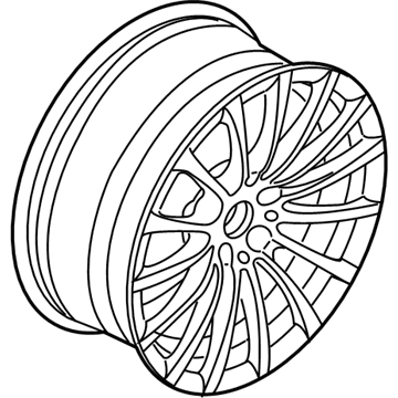 BMW 36116861224 Light Alloy Disc Wheel Reflexsilber