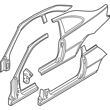 BMW 41217111425 Body-Side Frame Left