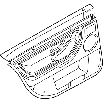 BMW 51428250703 Door Trim Panel, Rear, Left