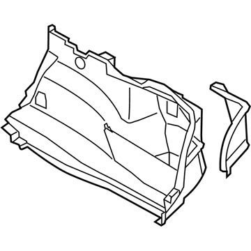 BMW 51472996582 Trunk Trim Panel, Right