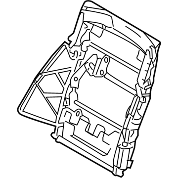 BMW 52207070485 Backrest Frame, Left