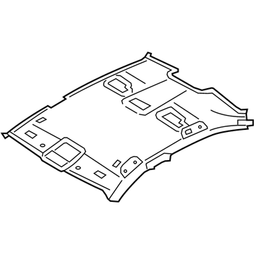 BMW 51448035852 MOLDED HEADLINER, ALCANTARA