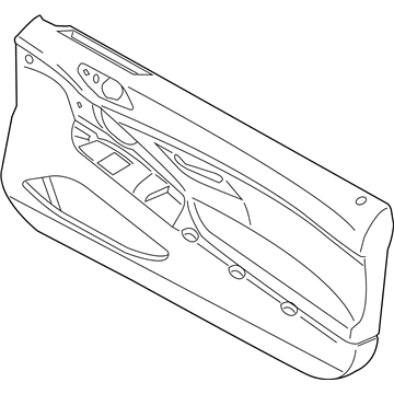 BMW 51417288471 Door Lining Leather Left
