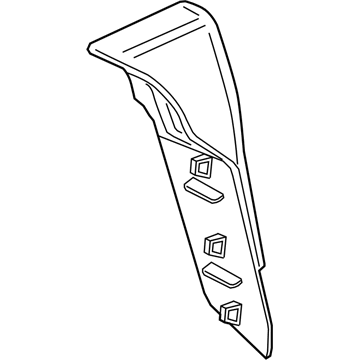 BMW 63217344897 Tail Light Finisher, Trunk Lid, Left