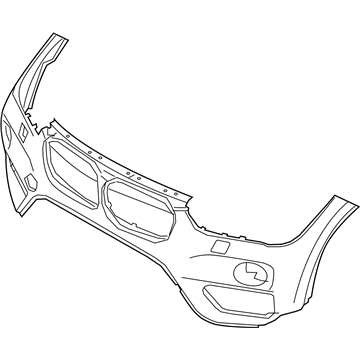 BMW 51117453562 Panel, Bumper, Primed, Front