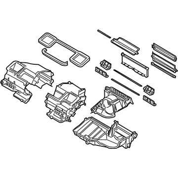 BMW 64116927603 Set Of Housing Parts, Air Conditioner. Unit