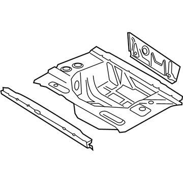 BMW 650i Floor Pan - 41127263818