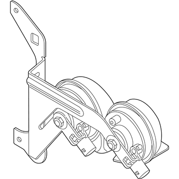 BMW 61337192551 Holder With Fanfare Horns