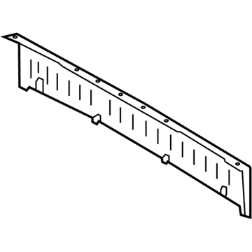 BMW 51477456379 TRIM, PARTITION, UPPER REAR