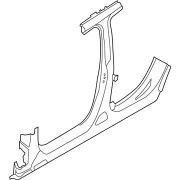 BMW 41007353165 Column B With Left Rocker Panel