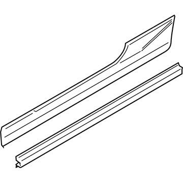 BMW 51778045422 Primed Right Door Sill Trim Panel