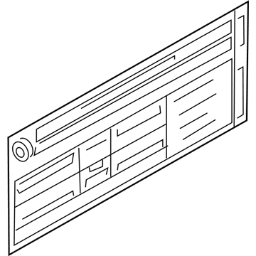 BMW 71246788026 Label "Tire Pressure"