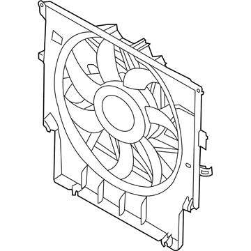 2016 BMW X3 A/C Condenser Fan - 17427593847