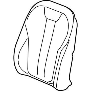 BMW 52107411443 COVER, BASIC BACKREST, LEATH