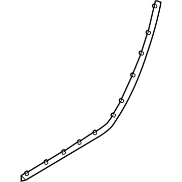 BMW 51227033798 Gasket, Door Joint, Bottom Rear Right