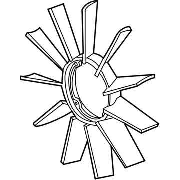 1992 BMW 850i Cooling Fan Assembly - 11521712110