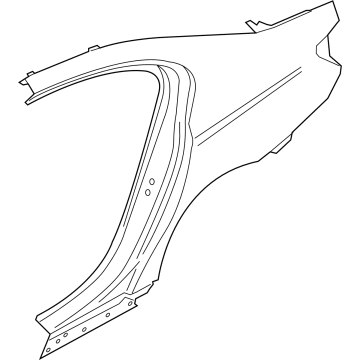 BMW 41215A37B71 LEFT REAR SIDE PANEL