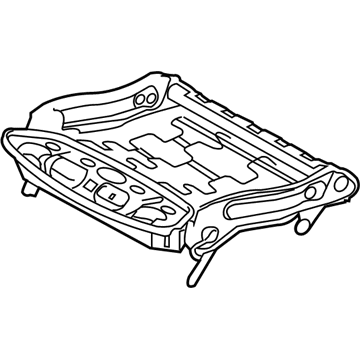 BMW 52109155007 Seat Frame, Manual Left