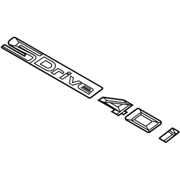 BMW X5 M Emblem - 51147436015