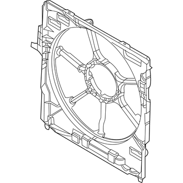 BMW X6 M Fan Shroud - 17428618246