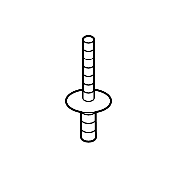 BMW 07147391323 Expanding Rivet, White