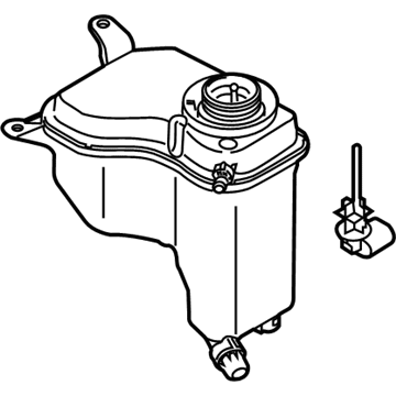 BMW 17137640515 Engine Coolant Recovery Tank