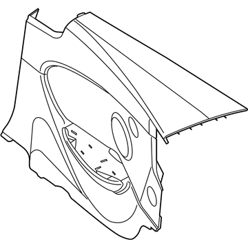 BMW 51439150537 Trim Panel Cloth Rear Left