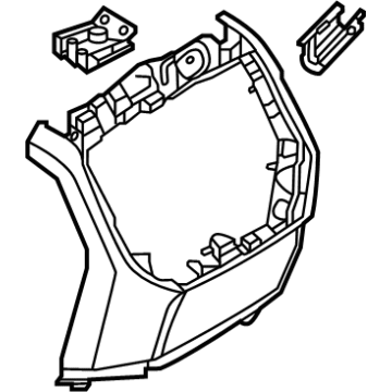 BMW 51167884077 CENTER CONSOLE TRIM REAR