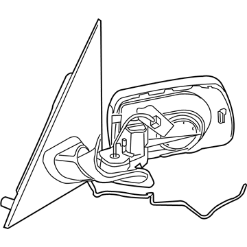 BMW 51163448131 Heated Outside Mirror, Left